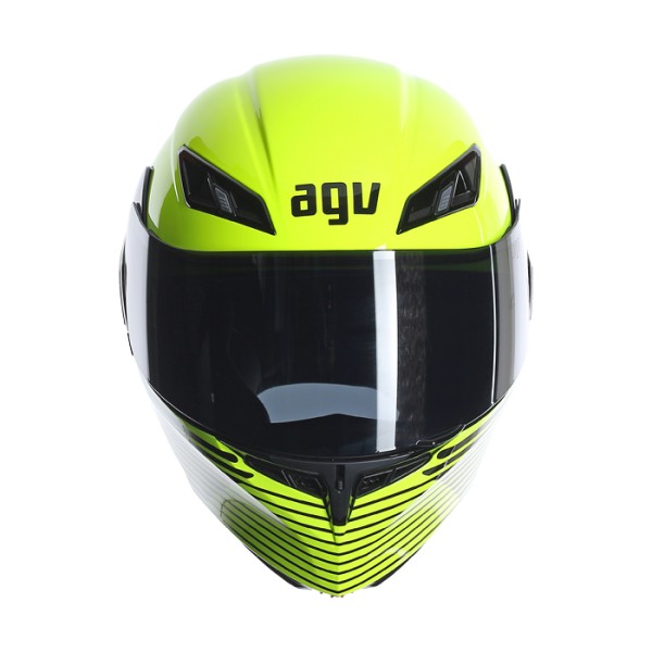 Casco modulare AGV Compact grafica Audax gialla e canna di fucile -  Magazzini Rossi