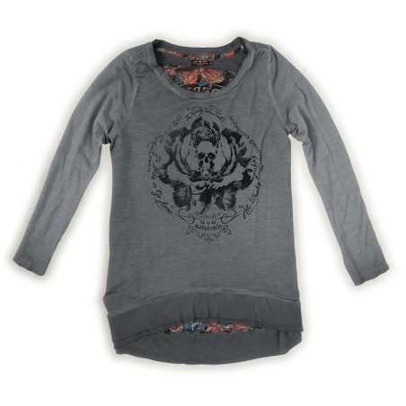 Maglia Rude Riders da donna Old Grey con stampa