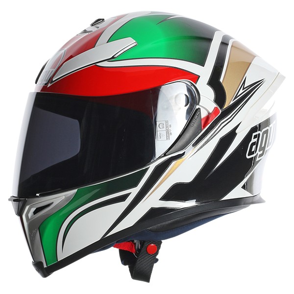 Casco AGV K-5 grafica Roadracer Italy verde, bianco e rosso - Magazzini  Rossi