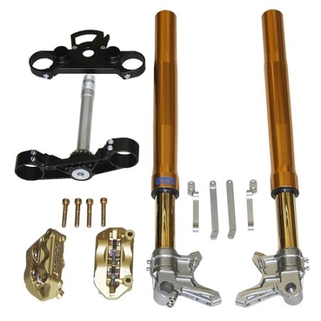 Kit forcella completo Ohlins con pinze Brembo per Yamaha T-Max 530