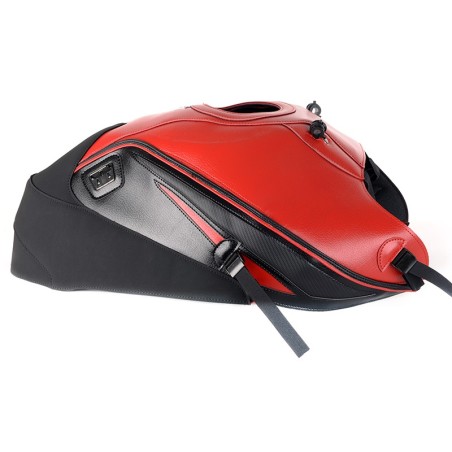 Copriserbatoio Bagster per Honda CB 1000R 08-17 in similpelle rosso e carbonio