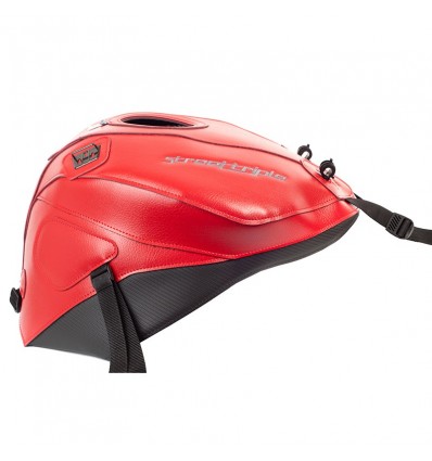 Copriserbatoio Bagster per Triumph Street Triple 675R in similpelle rosso