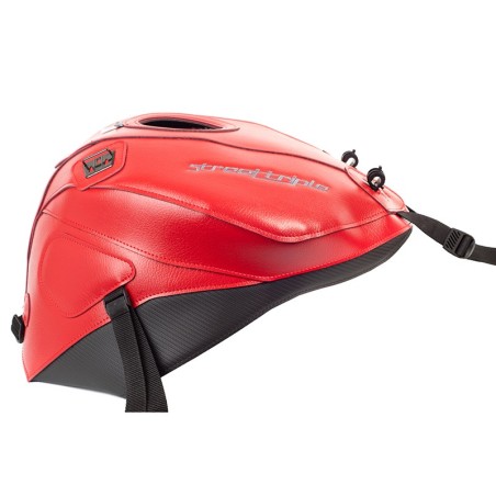 Copriserbatoio Bagster per Triumph Street Triple 675R in similpelle rosso