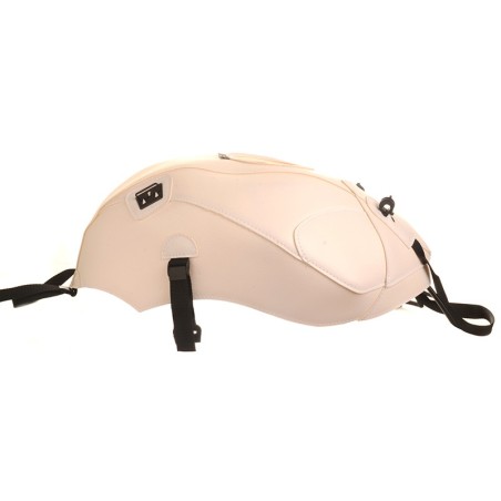 Copriserbatoio Bagster per Triumph Speed Triple 1050 in similpelle bianco