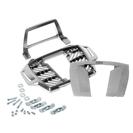 Portapacchi argento Hepco & Becker Alu Rack per Yamaha FZ6 Fazer 07-09