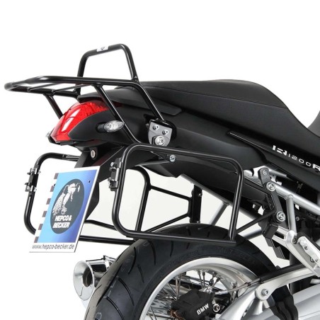 Coppia telai laterali neri Hepco & Becker Lock It per BMW R1200R dal 2011