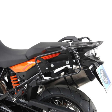 Coppia telai laterali neri Hepco & Becker Lock It per KTM 1190 Adventure/R dal 2013 simmetrici