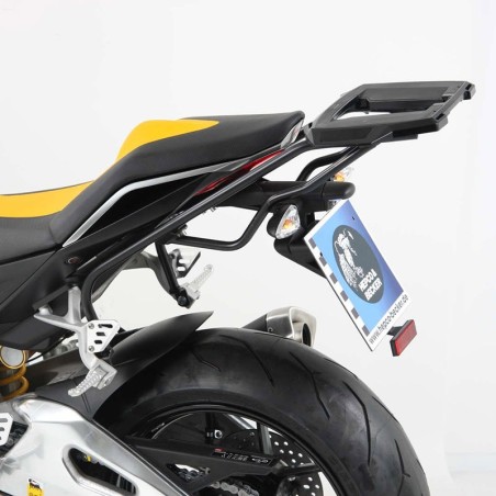 Portapacchi nero Hepco & Becker Alu Rack per Aprilia Tuono V4R dal 2012