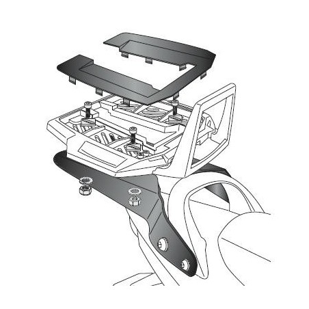 Portapacchi Hepco & Becker Alu Rack per Suzuki GSX 1400 01-04