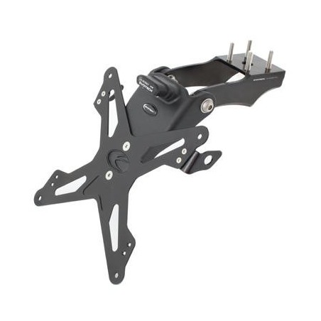 Portatarga regolabile Evotech per Kawasaki ZX6R 08-15 e ZX10R 08-10