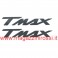 Adesivi scritta T-Max rilievo cromato cm 15