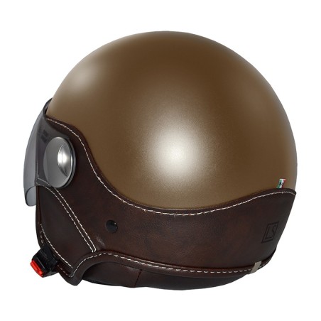 Casco New Max LS Trendy Vision marrone opaco e moro