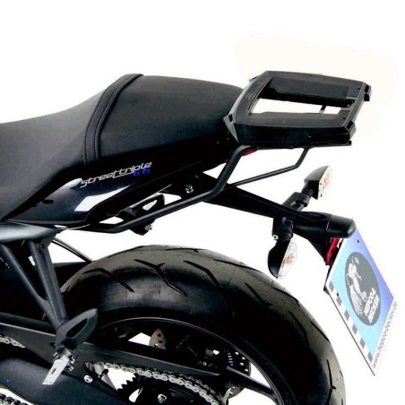 Portapacchi nero Hepco & Becker Alu Rack per Triumph Street Triple 675/R dal 2013