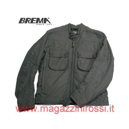 Giacca da moto Brema Moto BM/I 0-02/1 Idro Logo carbone