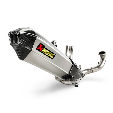 Marmitta Akrapovic Slip On Titanio omologata per Ducati Multistrada 1200S 15-16