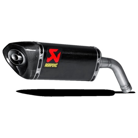 Marmitta Akrapovic Slip On Carbonio omologata per Honda MSX125/GROM 13-16