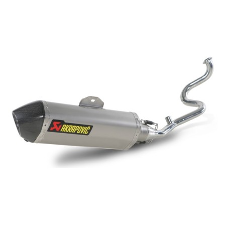 Marmitta Akrapovic Inox linea Racing omologata per scooter Honda PS 125/150 I e SH 125/150 I