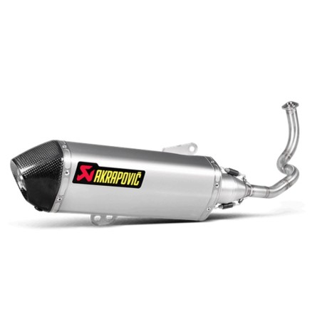 Marmitta Akrapovic linea Racing Inox omologata per scooter Honda SH 125 e 150 13-16