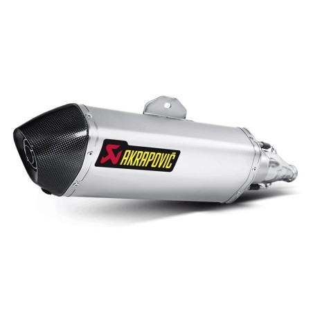 Marmitta Akrapovic Slip On Inox omologata per scooter Honda SH 300i 2016