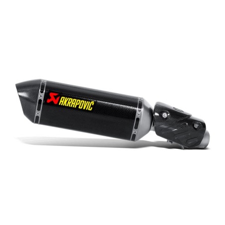 Marmitta Akrapovic Slip On Carbonio omologata per Kawasaki ZX-6R e Zx-6R 636