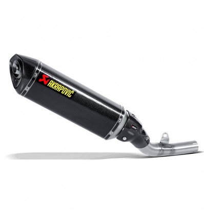 Marmitta Akrapovic Slip On Carbonio omologata per Kawasaki Z800 13-16 depotenziata