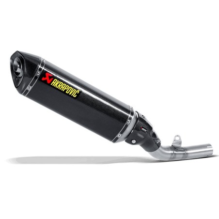 Marmitta Akrapovic Slip On Carbonio omologata per Kawasaki Z800 13-16 depotenziata