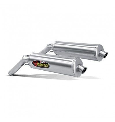 Coppia di marmitte Akrapovic Slip On Titanio omologate per Kawasaki KLV1000 04-06