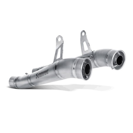 Coppia di marmitte Akrapovic Slip On Megaphone Titanio non omologate per Kawasaki Z1000 e Z1000SX 14-16