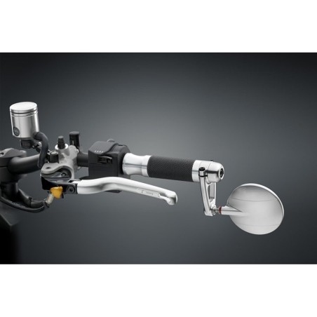 Specchietto universale biposizione Rizoma Spy-Arm diametro 94,5 mm argento