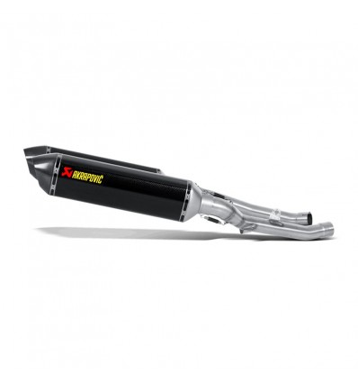 Coppia di marmitte Akrapovic Slip On Carbonio non omologate per Kawasaki ZZR 1400 e ZX14R 08-11