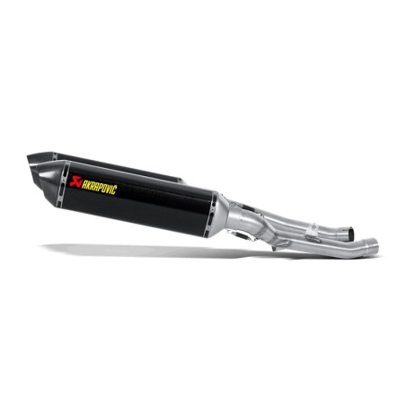 Coppia di marmitte Akrapovic Slip On Carbonio non omologate per Kawasaki ZZR 1400 e ZX14R 08-11