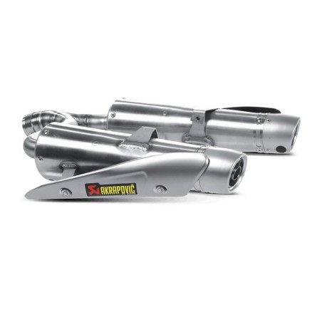 Coppia di marmitte Akrapovic Slip On Titanio omologate per Suzuki GSR 600 06-11