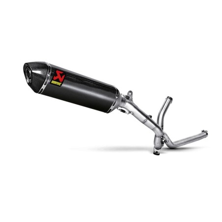 Marmitta Akrapovic Slip On Carbonio omologata per Suzuki V-STROM 650 04-16