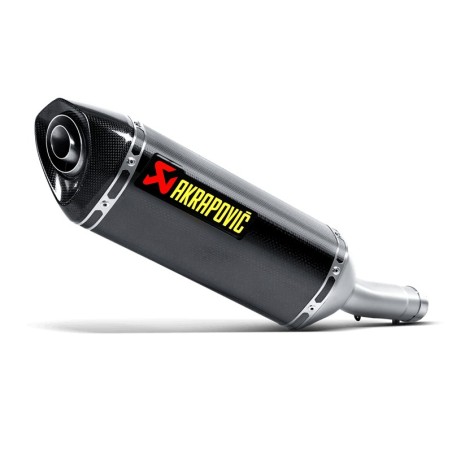 Marmitta Akrapovic Slip On Carbonio omologata per Suzuki Gladius 09-15