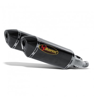 Coppia di marmitte Akrapovic Slip On Carbonio omologate per Suzuki GSX-R1000 07-08