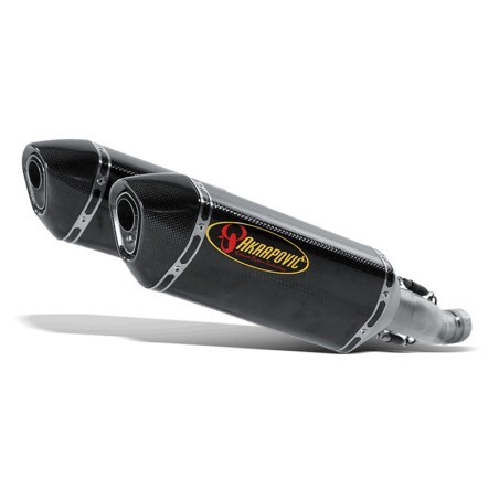 Coppia di marmitte Akrapovic Slip On Carbonio omologate per Suzuki GSX-R1000 07-08