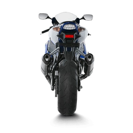 Coppia di marmitte Akrapovic Slip On Carbonio omologate per Suzuki GSX-R1000  07-08