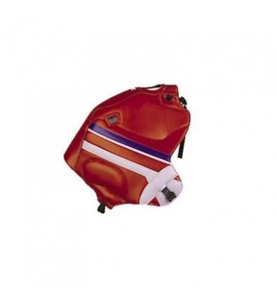 Copriserbatoio Bagster per Yamaha XTZ 750 Super Tenere in similpelle rosso e blu 92-97