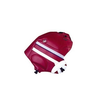 Copriserbatoio Bagster per Yamaha XTZ 750 Super Tenere in similpelle rosso e bianco 92-97