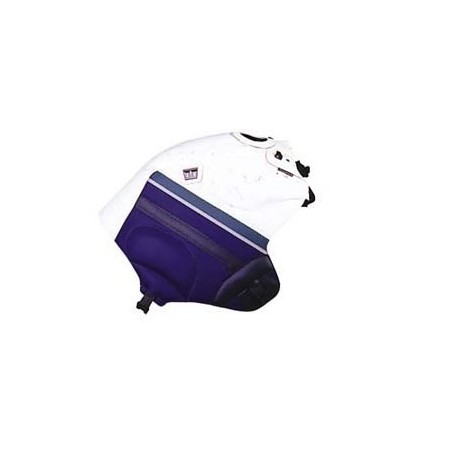 Copriserbatoio Bagster per Yamaha XTZ 750 Super Tenere in similpelle bianco e blu 92-97