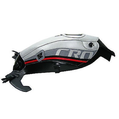 Copriserbatoio Bagster per Honda Crosstourer 1200 in similpelle grigio, nero e rosso