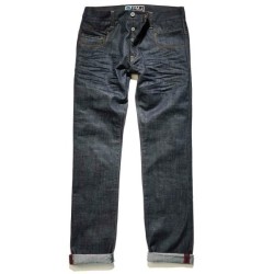 Pantalone in cordura da moto PMJ Jeans River con gamba amovibile