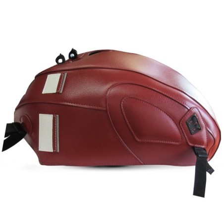 Copriserbatoio Bagster per Triumph Street Twin rosso scuro e bianco