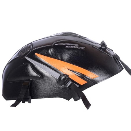 Copriserbatoio Bagster per Honda CBR 500R dal 2016 nero, arancio e grigio acciaio