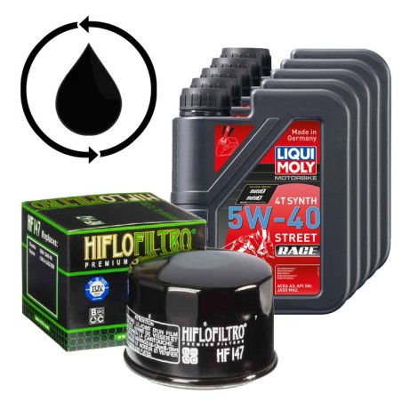 Kit per cambio olio su Moto Triumph Tiger 800