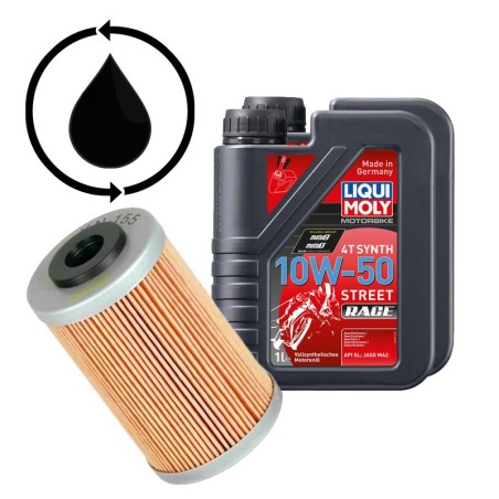 Kit per cambio olio su Moto KTM 390 Duke