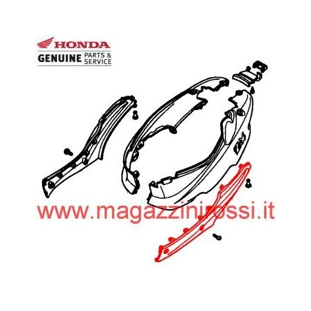 Carena - Bandella laterale sx Honda Dio ZX  94-03