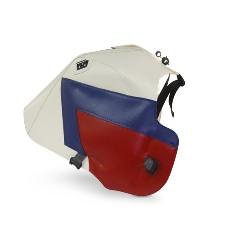 Copriserbatoio Bagster per Honda XRV 750 Africa Twin 90-92 bianco, blu e rosso