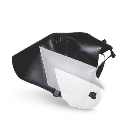 Copriserbatoio Bagster per Honda XRV 750 Africa Twin 90-92 nero, grigio chiaro e bianco