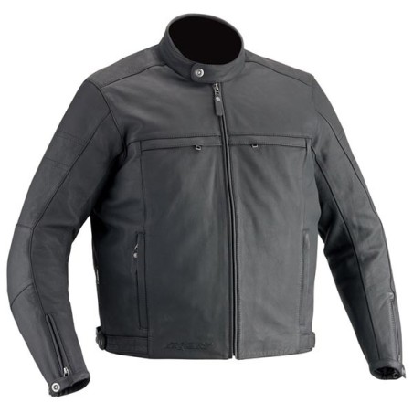 Giacca da moto in pelle Ixon Copper Slick-C nera